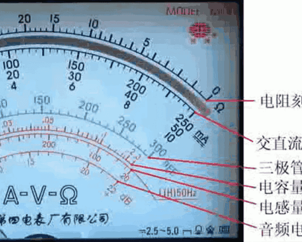 指针万用表的结构及使用