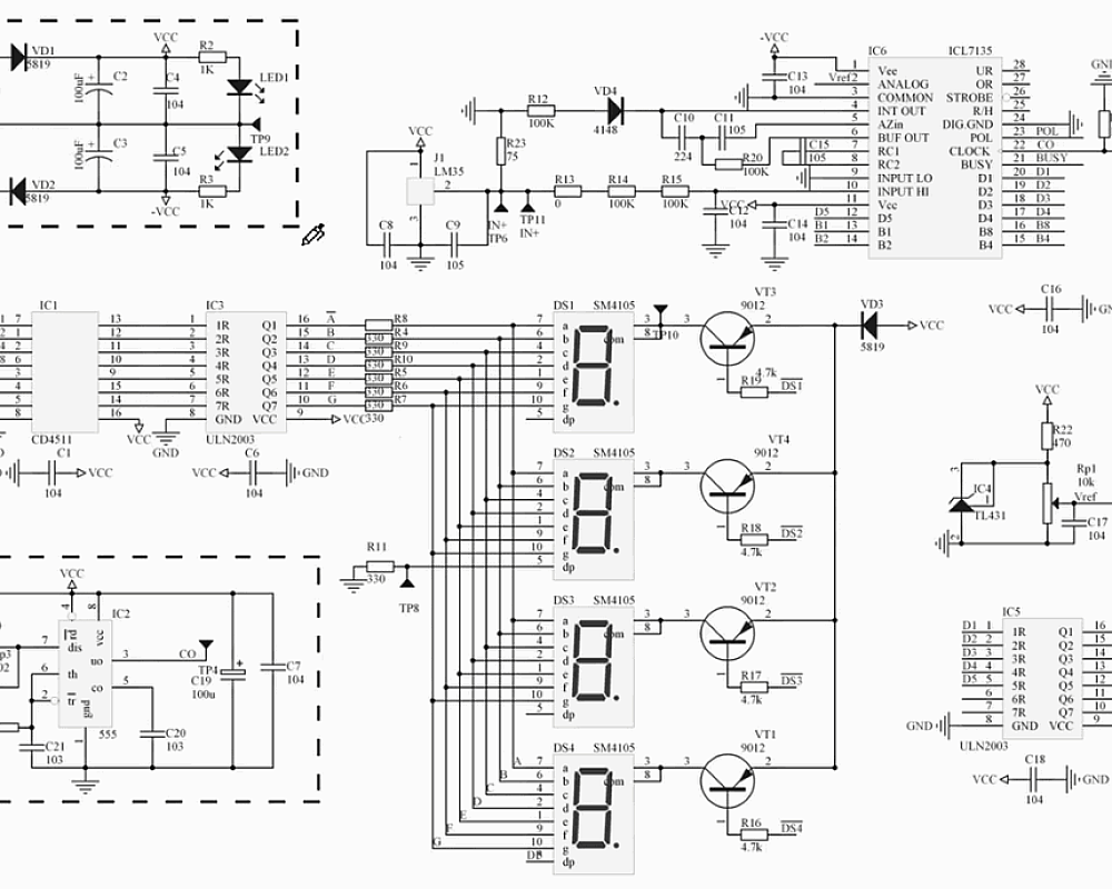 数字温度测量仪